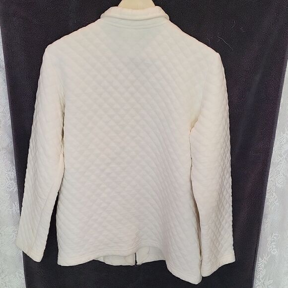 Bobbie Brooks White Quilted Lightweight Jacket Size Small - Picture 5 of 10